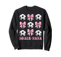 Soccer Mama Coquette Bow Soccer Sweatshirt - Graphic Print for Adults - T-Shirt, Sweatshirt, Hoodie