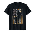 Us Flag Baseball Dad And Son T-Shirt - Casual Everyday Wear Men Women - T-Shirt, Sweatshirt, Hoodie