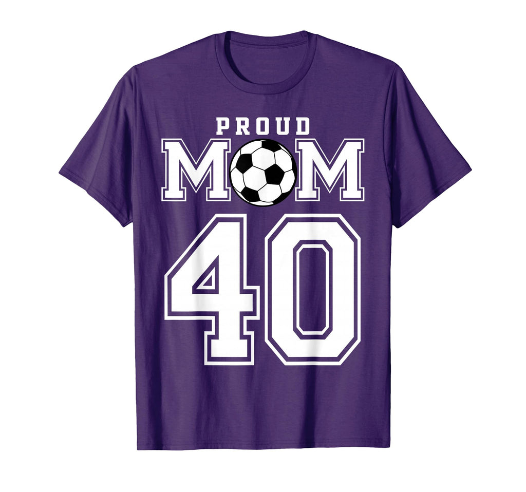 Number 40 Custom Proud Soccer Futbol T-Shirt - Trendy Graphic for Adults - T-Shirt, Sweatshirt, Hoodie