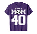 Number 40 Custom Proud Soccer Futbol T-Shirt - Trendy Graphic for Adults - T-Shirt, Sweatshirt, Hoodie