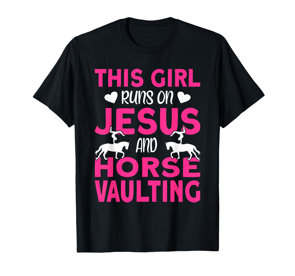 Horse Vaulter This Runs Jesus And T-Shirt - Novelty Apparel Unisex - T-Shirt, Sweatshirt, Hoodie