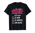 Yes I Have 2 Beautiful Daughters Father T-Shirt - Graphic Print for Adults - T-Shirt, Sweatshirt, Hoodie