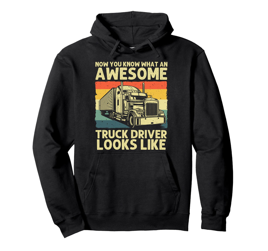 Best Truck Driver Art Dad Trucking Cdl Hoodie - Trendy Graphic Men Women - T-Shirt, Sweatshirt, Hoodie