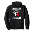 My Heart Is That Field Soccer Players Hoodie - Custom Art Print for Adults - T-Shirt, Sweatshirt, Hoodie