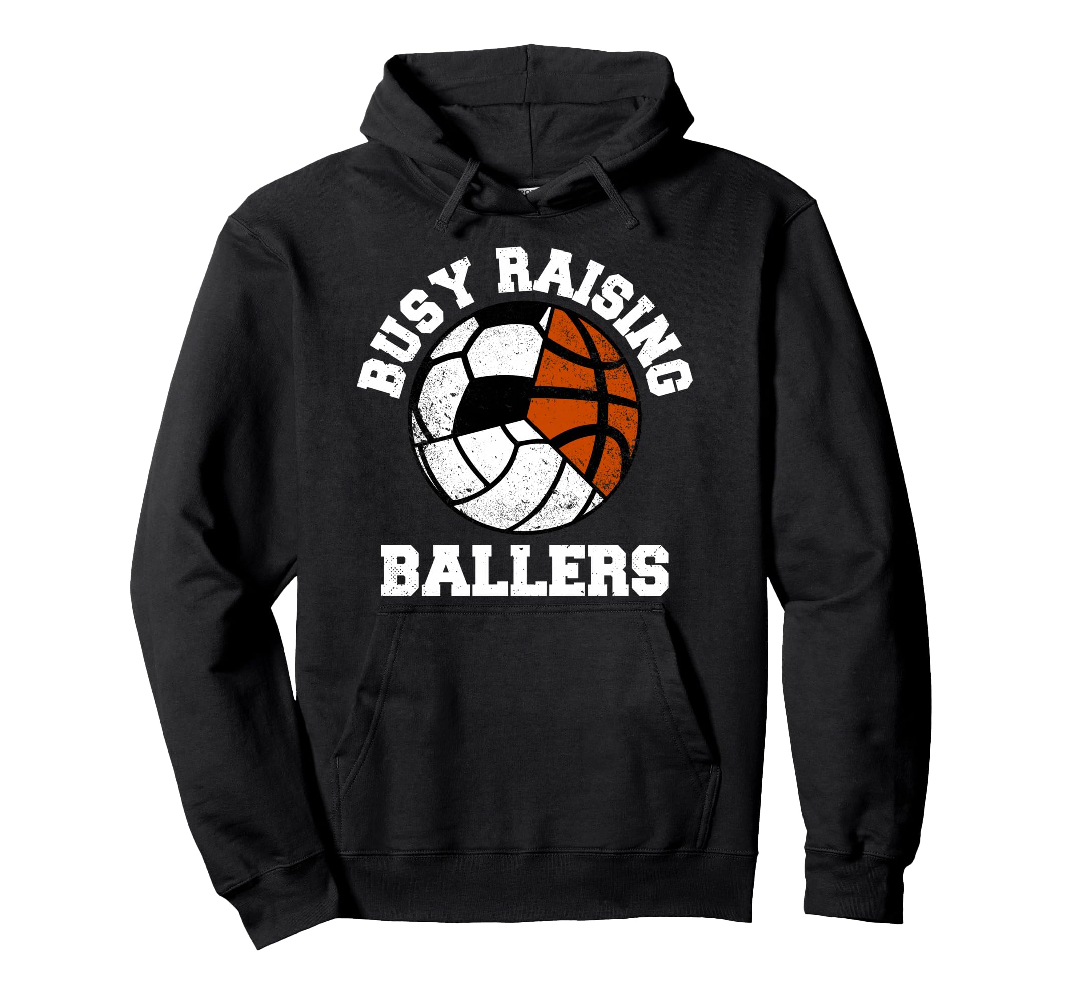 Busy Raising Ballers Funny Volleyball Hoodie - Unique Graphic Men Women - T-Shirt, Sweatshirt, Hoodie