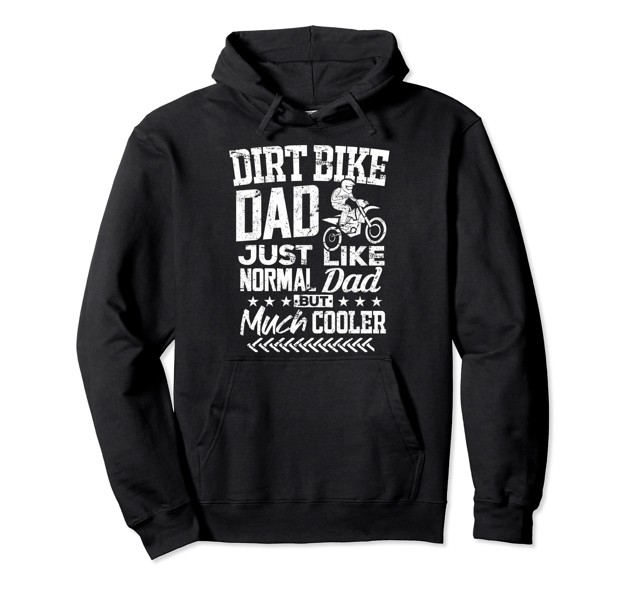 Dirt Bike Dad Funny Biker Daddy Father Hoodie - Custom Art Print Unisex - T-Shirt, Sweatshirt, Hoodie