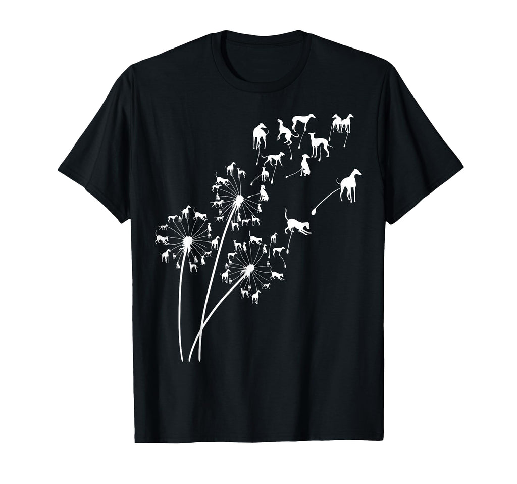 Dandelion Greyhound Flower Floral T-Shirt - Novelty Apparel Unisex - T-Shirt, Sweatshirt, Hoodie