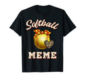Softball Meme Leopard Heart Fans T-Shirt - Aesthetic Graphic Unisex - T-Shirt, Sweatshirt, Hoodie