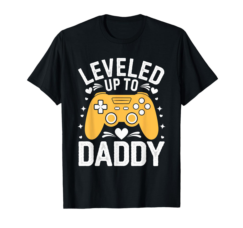 Funny Gamer Dad Leveled Up T-Shirt - Graphic Print for Adults - T-Shirt, Sweatshirt, Hoodie