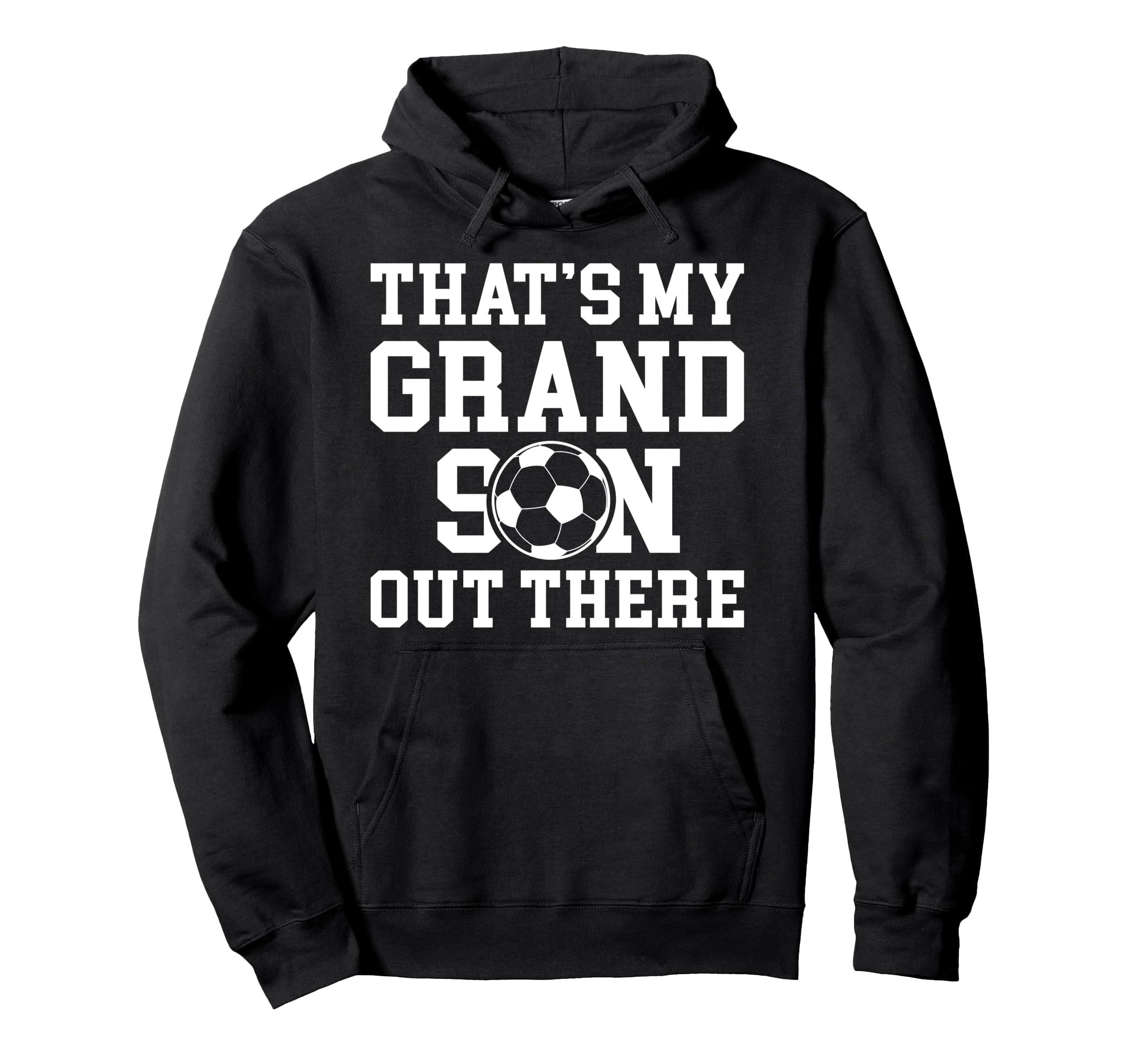 Thats My Grandson Soccer Grandpa Hoodie - Minimalist Print Men Women - T-Shirt, Sweatshirt, Hoodie