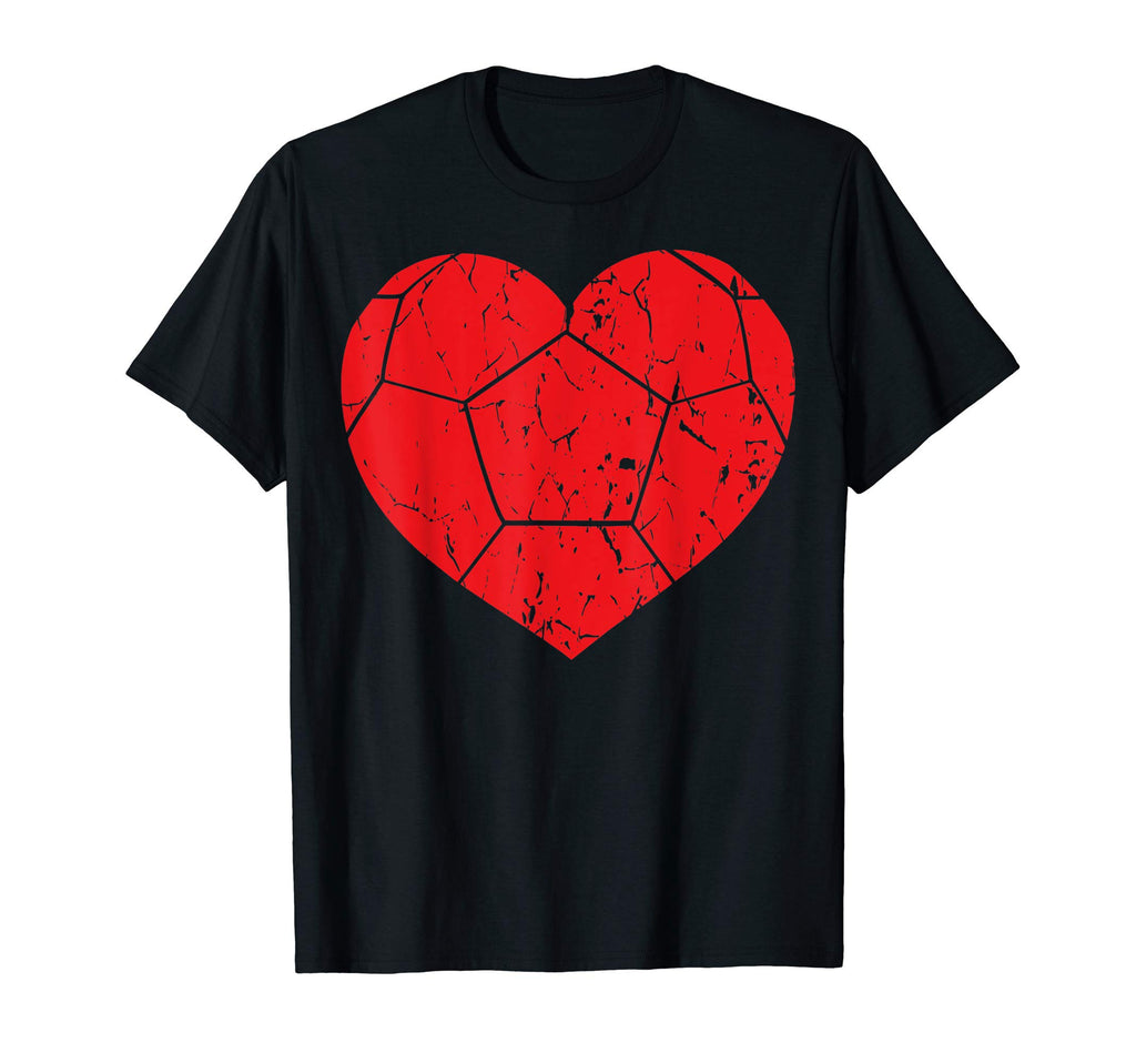 Soccer Heart Valentines Day Gifts T-Shirt - Minimalist Print Unisex - T-Shirt, Sweatshirt, Hoodie