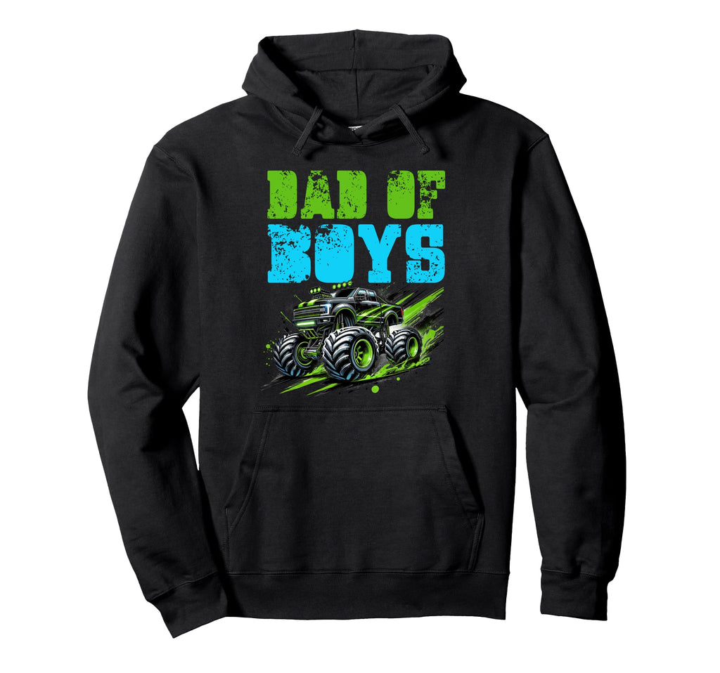 Monster Truck Dad Fathers Day Hoodie - Novelty Apparel Unisex - T-Shirt, Sweatshirt, Hoodie