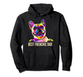 Pop Art Best Frenchie Dad French Hoodie - Minimalist Print for Adults - T-Shirt, Sweatshirt, Hoodie