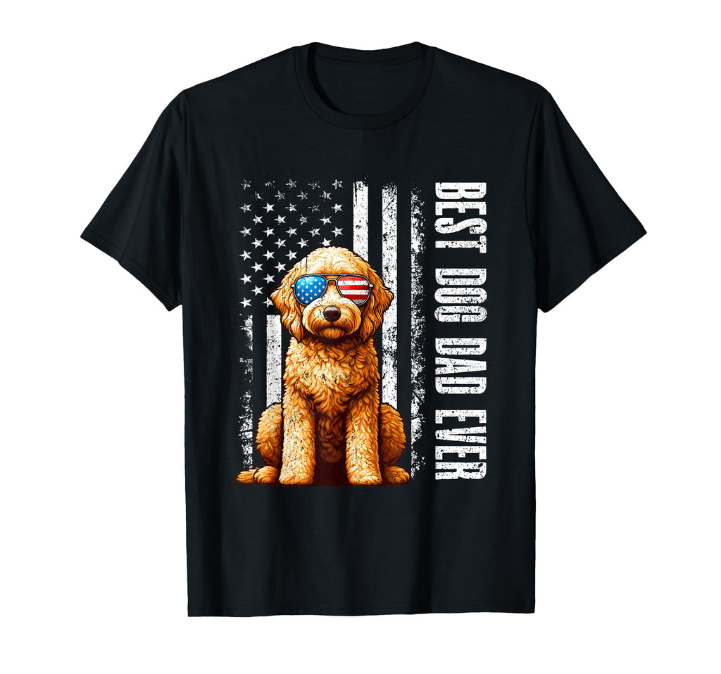 Best Dog Dad Ever Goldendoodle Dog T-Shirt - Unique Graphic for Adults - T-Shirt, Sweatshirt, Hoodie