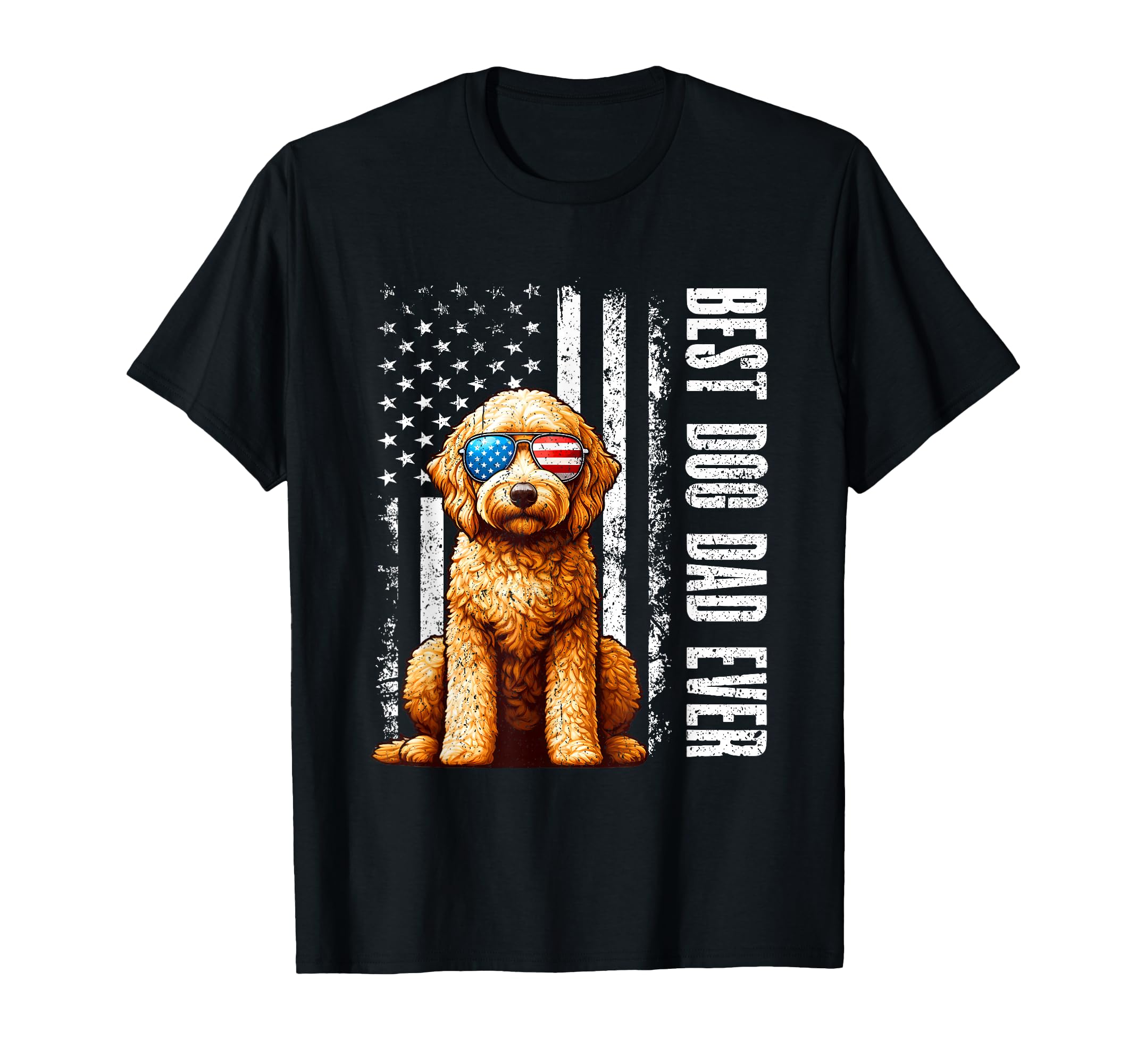 Best Dog Dad Ever Goldendoodle Dog T-Shirt - Unique Graphic for Adults - T-Shirt, Sweatshirt, Hoodie