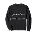 Papster Est 2024 New Dad Dad Sweatshirt - Unique Graphic for Adults - T-Shirt, Sweatshirt, Hoodie