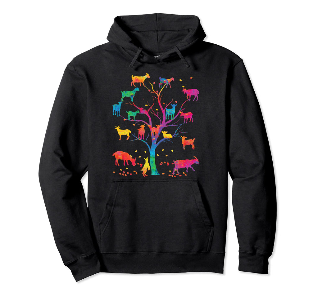Goat Tree Colorful Goat Mom Goat Hoodie - Casual Everyday Wear for Adults - T-Shirt, Sweatshirt, Hoodie