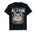 Autism Silly Staring Cat Cursed Funny T-Shirt - Custom Art Print Unisex - T-Shirt, Sweatshirt, Hoodie