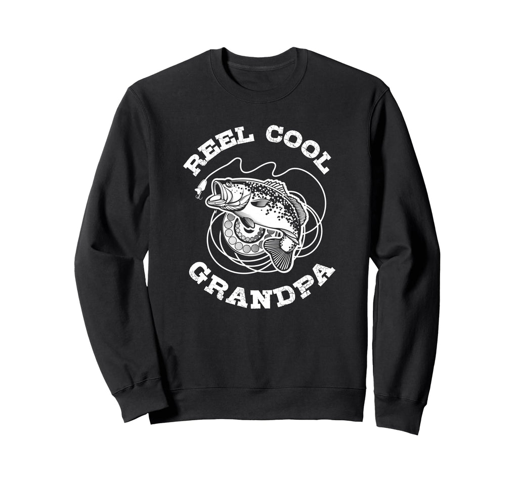 Fishing Fish Reel Grandpa Gift Sweatshirt - Minimalist Print for Adults - T-Shirt, Sweatshirt, Hoodie