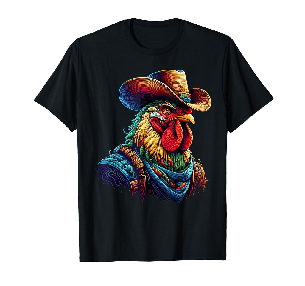 Rooster Chicken Colorful Cock Bird T-Shirt - Fun Novelty Design for Adults - T-Shirt, Sweatshirt, Hoodie