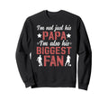His Biggest Fan Soccer Papa Soccer Sweatshirt - Unique Graphic for Adults - T-Shirt, Sweatshirt, Hoodie