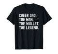 Cheer Dad Funny Cheerleading Wallet T-Shirt - Unique Graphic Men Women - T-Shirt, Sweatshirt, Hoodie
