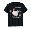 Funny Animal Farm Guess What Chicken T-Shirt - Minimalist Print for Adults - T-Shirt, Sweatshirt, Hoodie