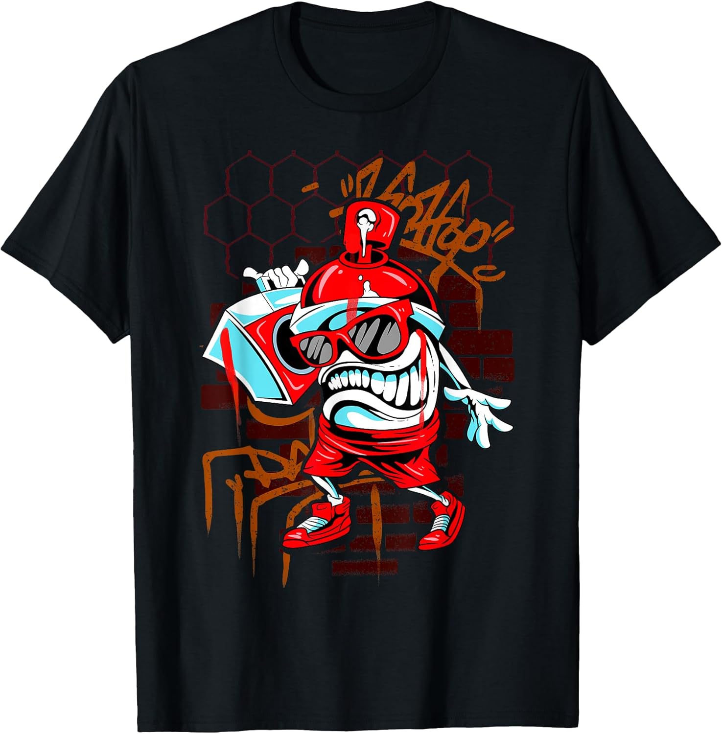 Graffiti Art Spray Paint Urban Hip Hop Music Lover - Adult & Kids T-Shirts, Sweatshirts & Hoodies apparel design preview 1