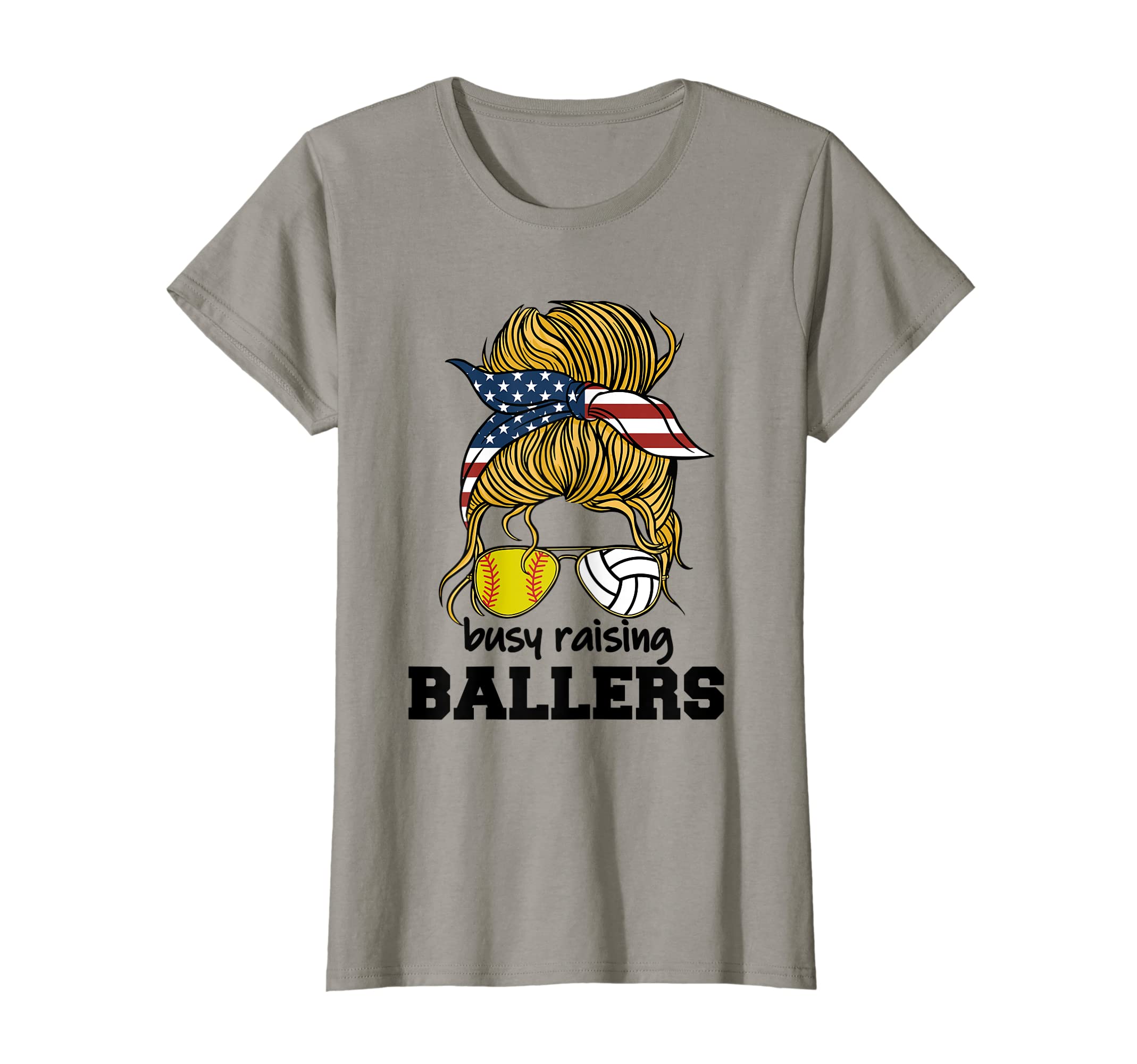 Womens Softball And Volleyball Mom Busy T-Shirt - Graphic Print Men Women - T-Shirt, Sweatshirt, Hoodie