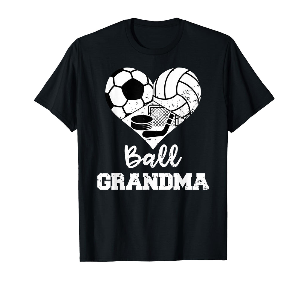 Ball Grandma Heart Funny Soccer T-Shirt - Trendy Graphic Men Women - T-Shirt, Sweatshirt, Hoodie