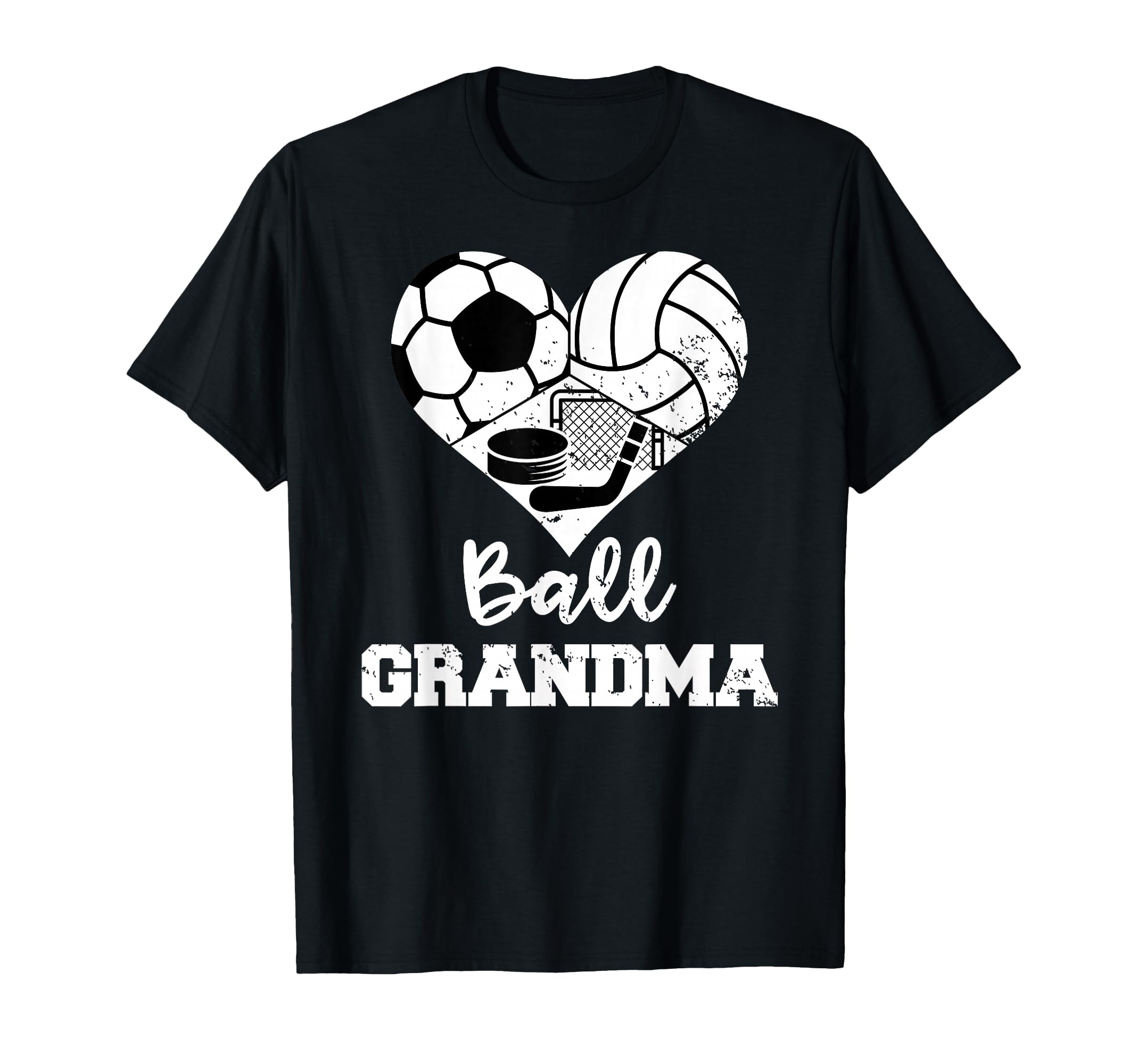 Ball Grandma Heart Funny Soccer T-Shirt - Trendy Graphic Men Women - T-Shirt, Sweatshirt, Hoodie