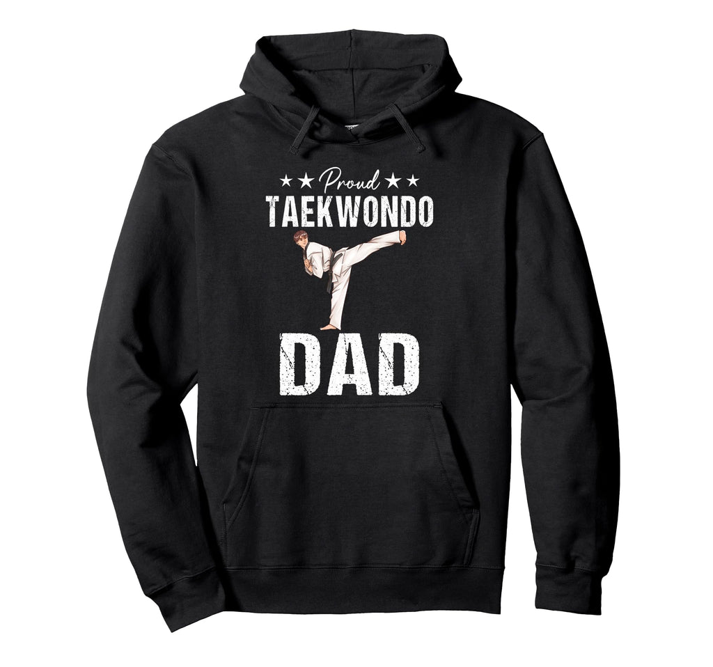 Proud Taekwondo Dad Game Day Sports Hoodie - Custom Art Print for Adults - T-Shirt, Sweatshirt, Hoodie