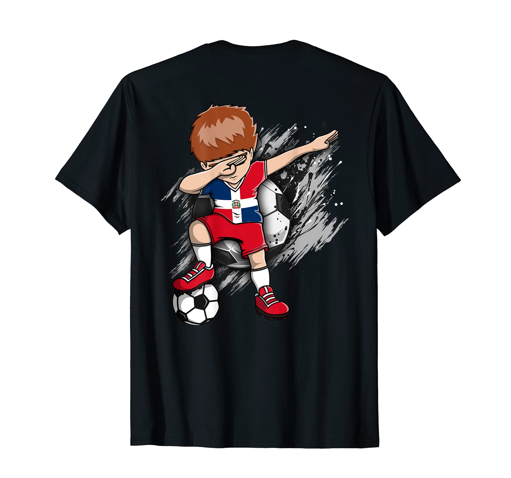 Dabbing Soccer Dominican Republic Lover T-Shirt - Trendy Graphic Unisex - T-Shirt, Sweatshirt, Hoodie