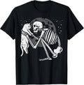 Skeleton Cat Skull Kitty Cute Goth Halloween Men - Adult & Kids T-Shirts, Sweatshirts & Hoodies apparel design preview 1