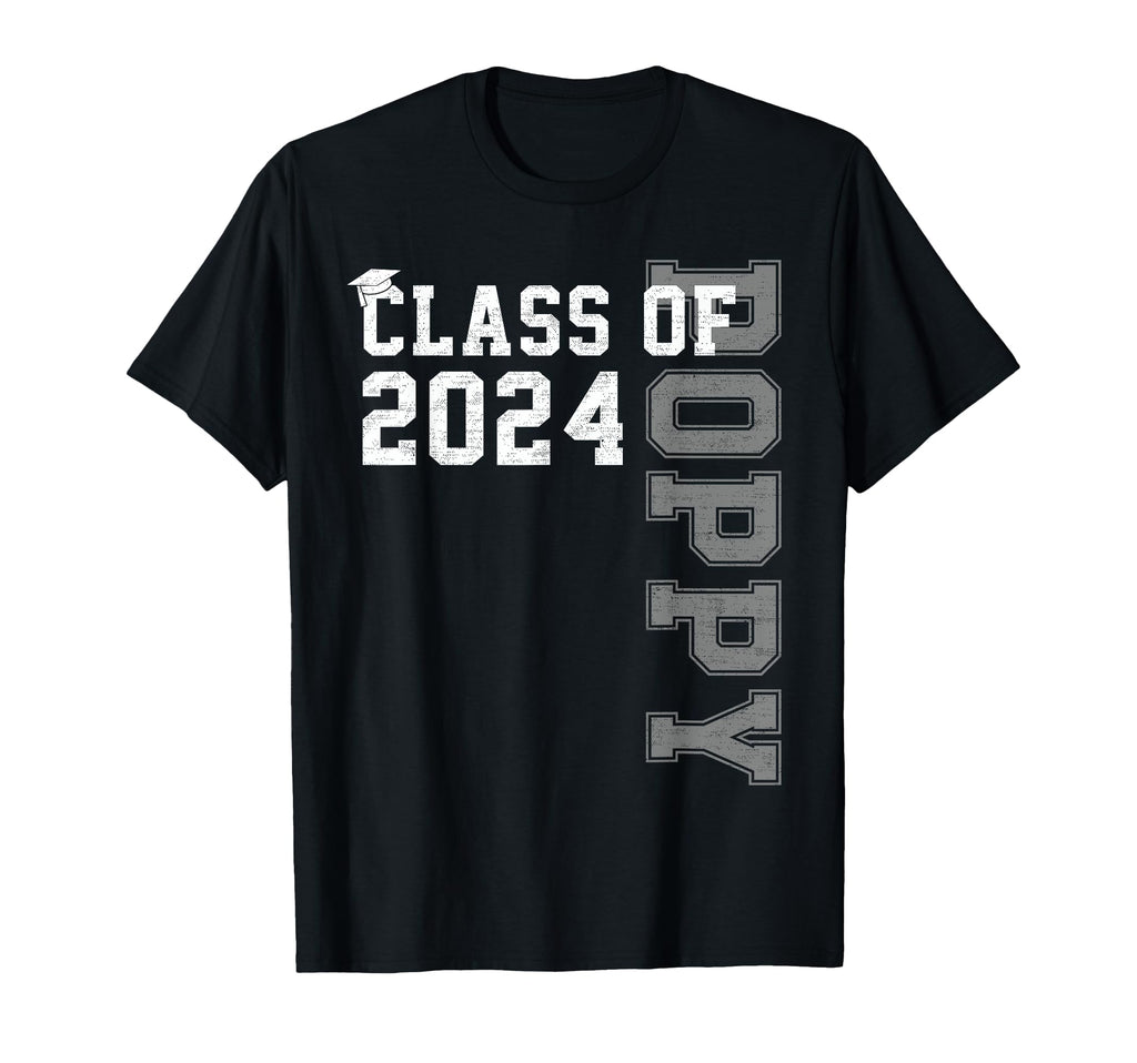Poppy Senior 2024 Proud Dad Class T-Shirt - Custom Art Print Men Women - T-Shirt, Sweatshirt, Hoodie
