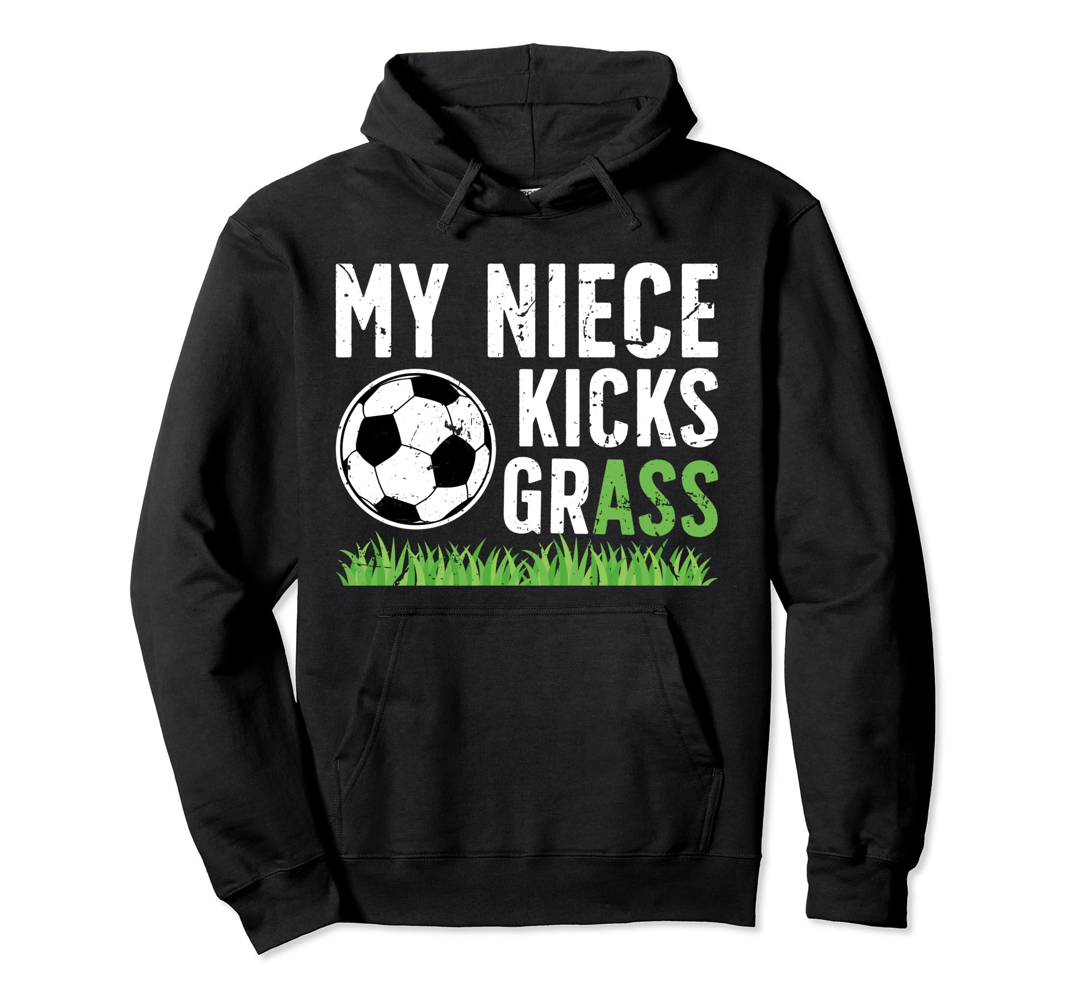 My Niece Soccer Uncle Soccer Player Hoodie - Fun Novelty Design for Adults - T-Shirt, Sweatshirt, Hoodie