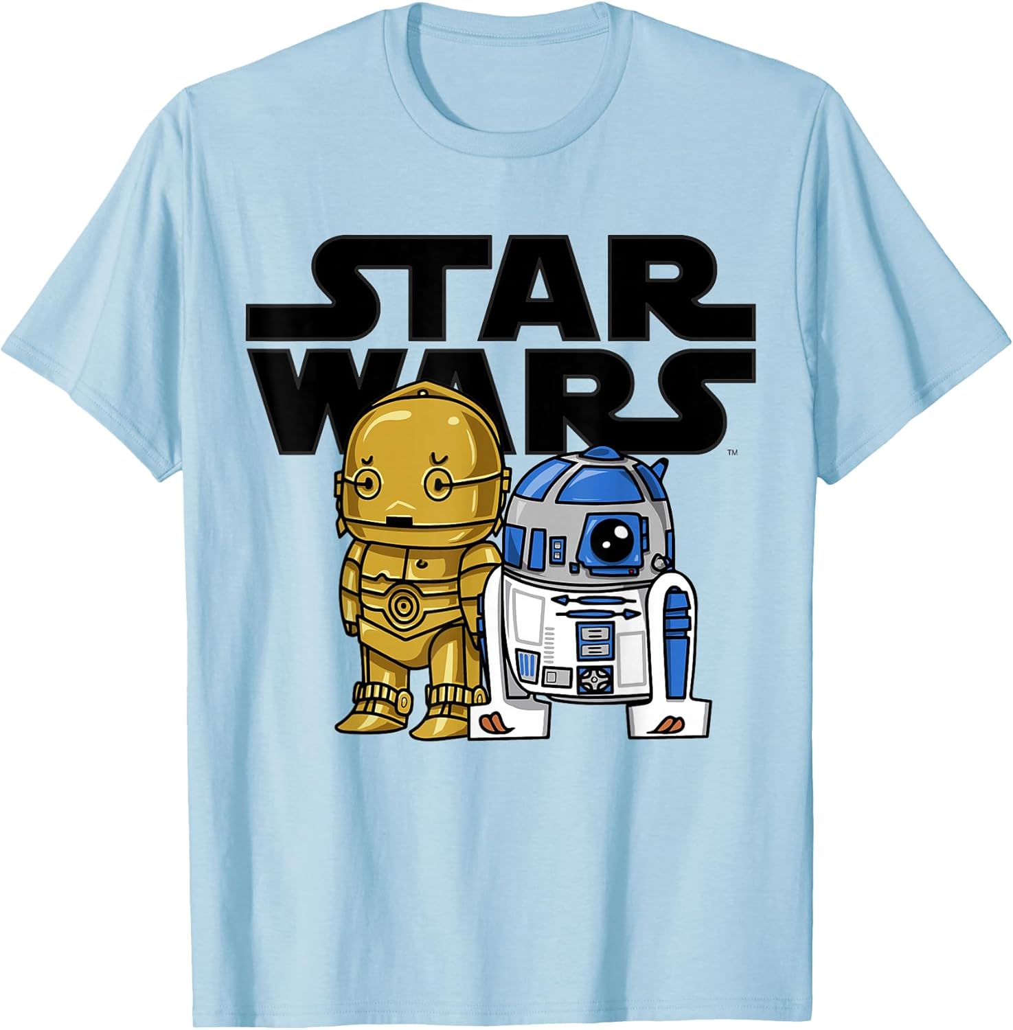 Boba R2-D2 and C-3PO Cute Cartoon Graphic - Adult & Kids T-Shirts, Sweatshirts & Hoodies apparel design preview 1