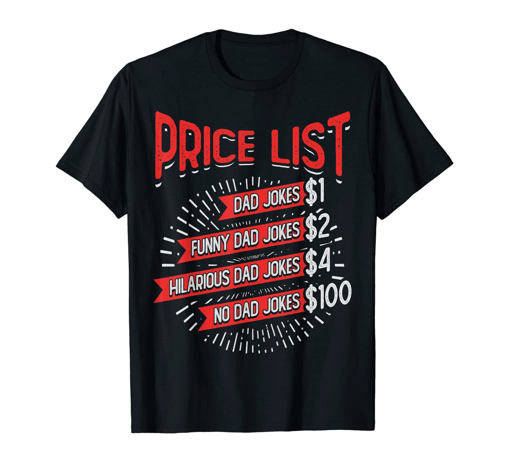 Funny Barbershop Price List Dad Joke T-Shirt - Streetwear Style Unisex - T-Shirt, Sweatshirt, Hoodie