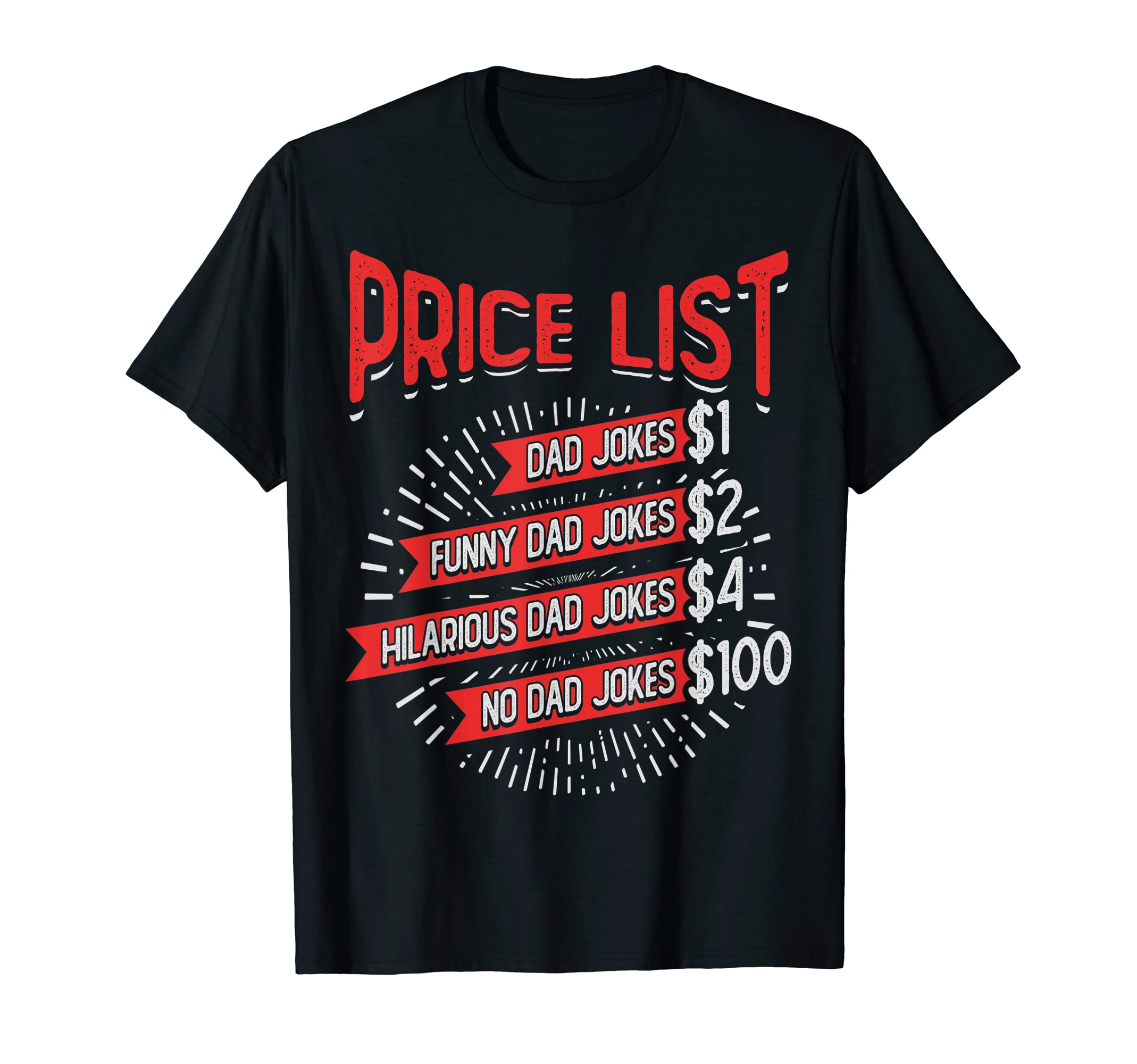 Funny Barbershop Price List Dad Joke T-Shirt - Streetwear Style Unisex - T-Shirt, Sweatshirt, Hoodie