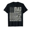 Dad Grandpa Veteran Great Grandpa Hoodie - Minimalist Print for Adults - T-Shirt, Sweatshirt, Hoodie