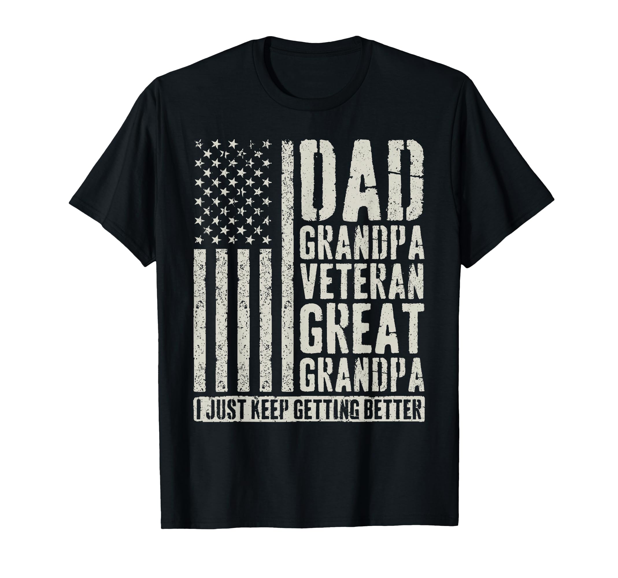 Dad Grandpa Veteran Great Grandpa Hoodie - Minimalist Print for Adults - T-Shirt, Sweatshirt, Hoodie