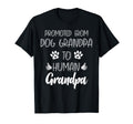 Promoted From Dog Grandpa To Human T-Shirt - Minimalist Print Unisex - T-Shirt, Sweatshirt, Hoodie