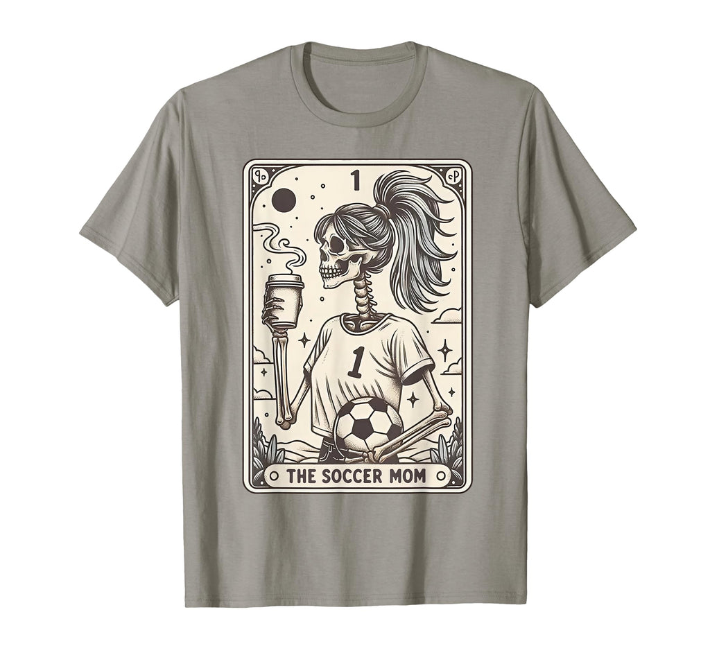 Funny Soccer Mom Skeleton Mom T-Shirt - Casual Everyday Wear for Adults - T-Shirt, Sweatshirt, Hoodie