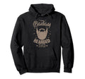 Badass Bearded Dad Beard Carrier Hoodie - Custom Art Print Men Women - T-Shirt, Sweatshirt, Hoodie