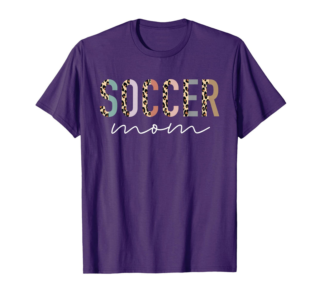 Soccer Mom Gifts Leopard Soccer Mama T-Shirt - Aesthetic Graphic Unisex - T-Shirt, Sweatshirt, Hoodie