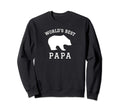 Worlds Best Papa Bear Sweatshirt - Unique Graphic Unisex - T-Shirt, Sweatshirt, Hoodie