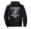 Proud Dad Police Officer Thin Blue Hoodie - Aesthetic Graphic for Adults - T-Shirt, Sweatshirt, Hoodie