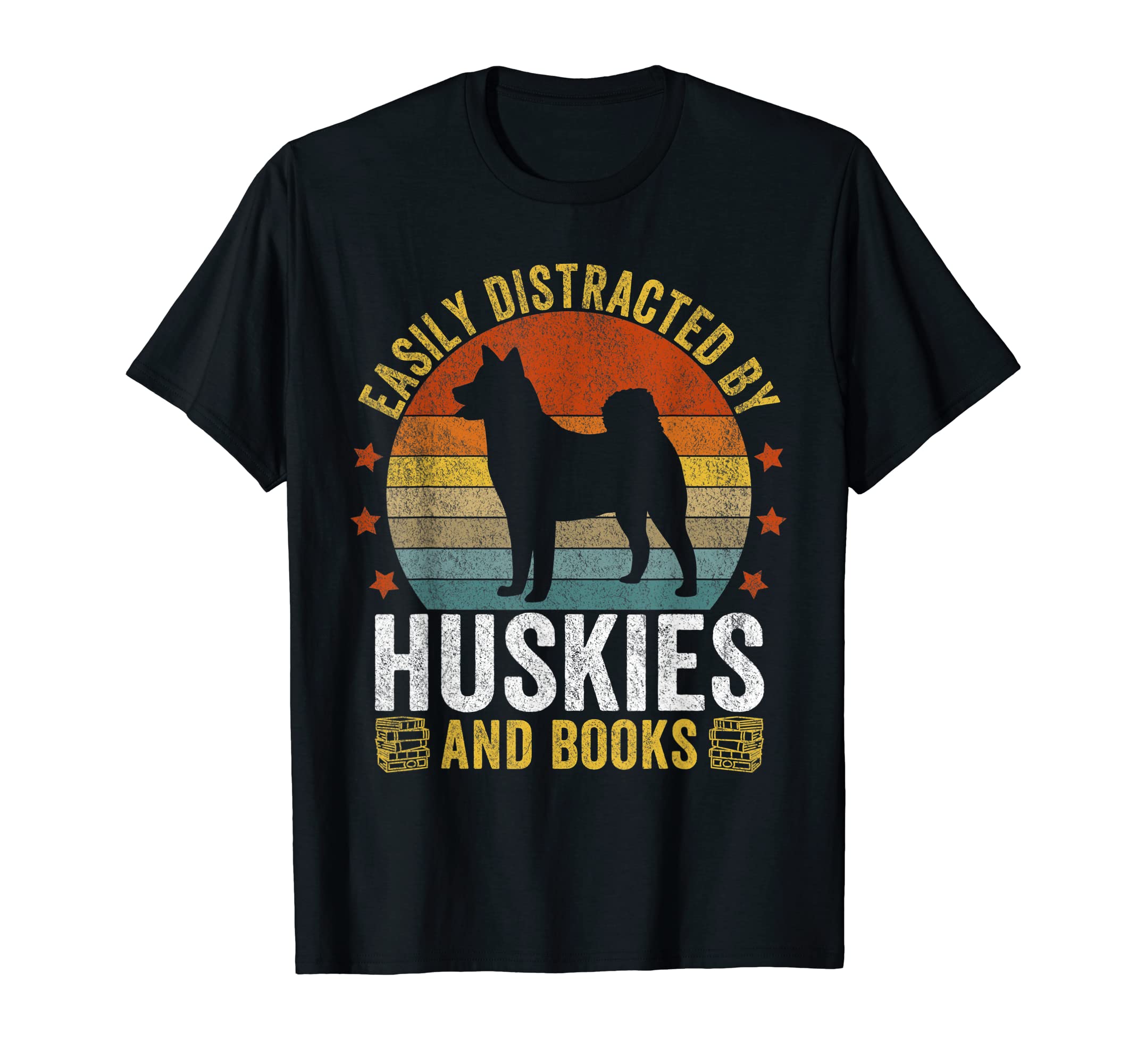 Huskies And Books Husky Mom Husky T-Shirt - Aesthetic Graphic Men Women - T-Shirt, Sweatshirt, Hoodie
