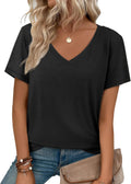 Short Sleeve V Neck for Women Fashion Tops Trendy - Adult & Kids T-Shirts, Sweatshirts & Hoodies apparel design preview 1