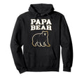Papa Bear Funny Father Matching Family Hoodie - Aesthetic Graphic Unisex - T-Shirt, Sweatshirt, Hoodie